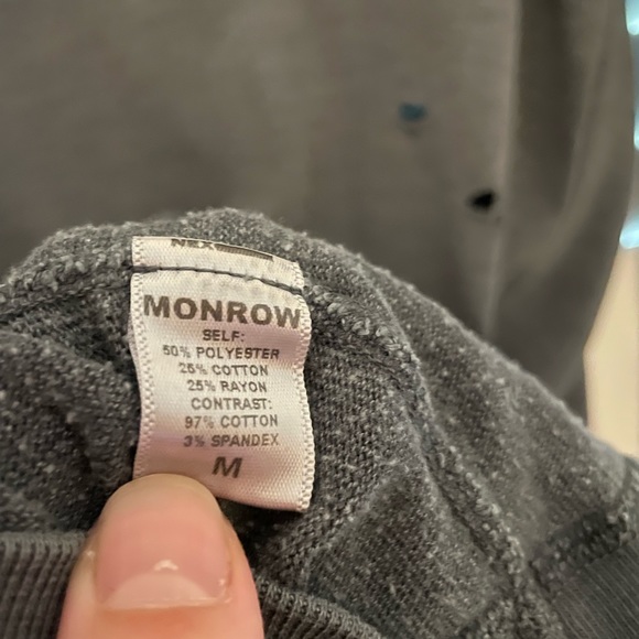 Monrow Ripped Crewneck - Picture 4 of 4